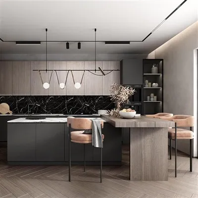 Csúcsminőségű melamin PVC konyhaszekrények